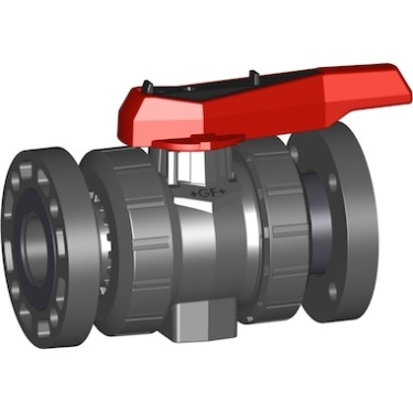 546型球閥，PVC-U 帶底部固定螺帽 日標(biāo)PVC-U手動(dòng)球閥