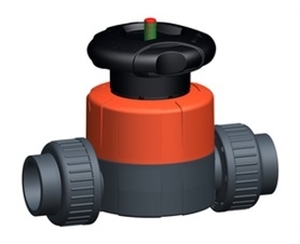 +GF+514型隔膜閥，PVC-U 帶NPT內(nèi)螺紋承插端