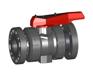 546型球閥，PVC-U 帶底部固定螺帽 日標(biāo)PVC-U手動球閥