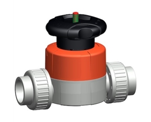 +GF+514型隔膜閥，PVC-C 帶膠粘承插端 美標(biāo) 手動隔膜閥